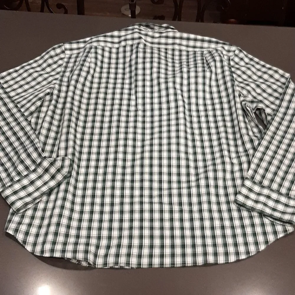 J. Crew Performance Green Checkered Button Down Shirt